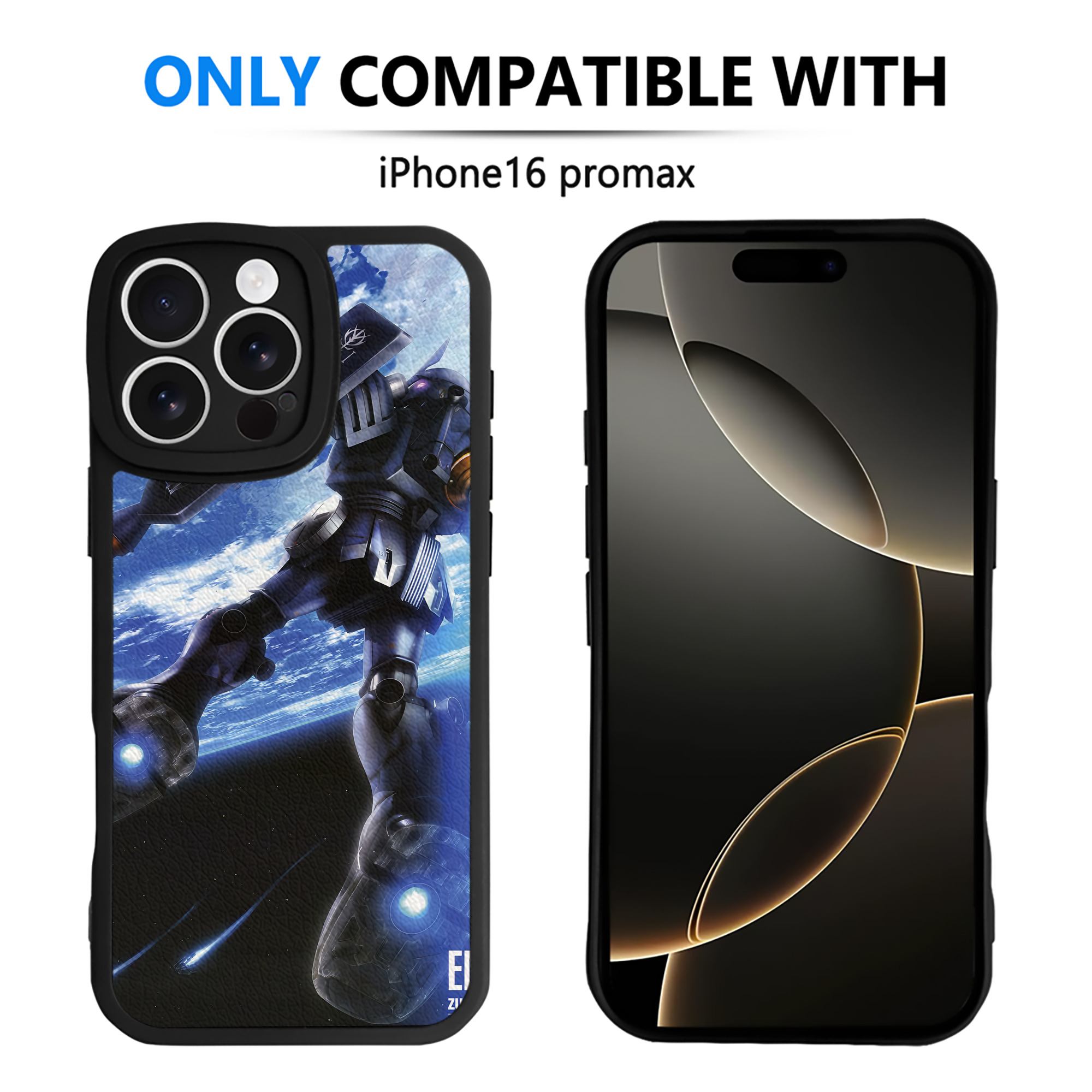 （画像用） 機動戦士ガンダム Mobile Suit Gundam 【iPhone 16シリーズ対応】シリコンスマホケース（レザー調） 材質：シリコン